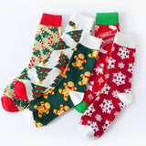 CHRISTMAS PATTERN CREW SOCKS_CWMS0202