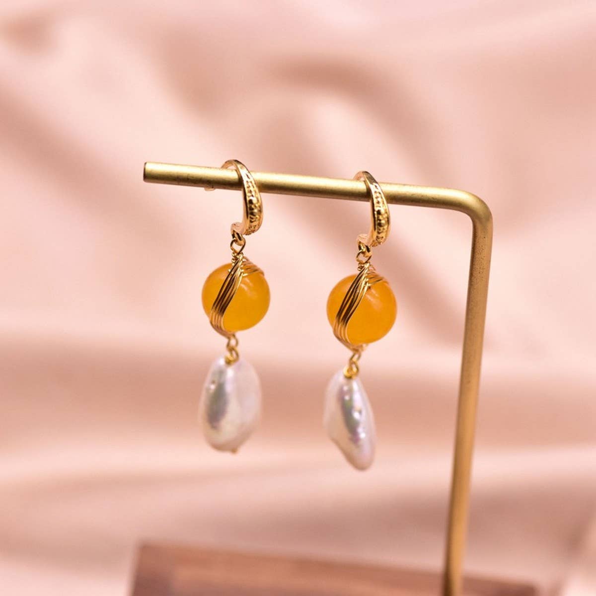 NEW HIGH END FRESHWATER PEARL EARRINGS_CWAJE3785