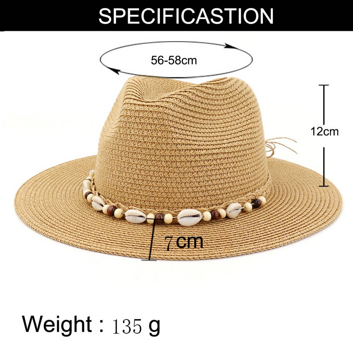 BEACH SUN PROTECTION PANAMA HAT_CWAH1245