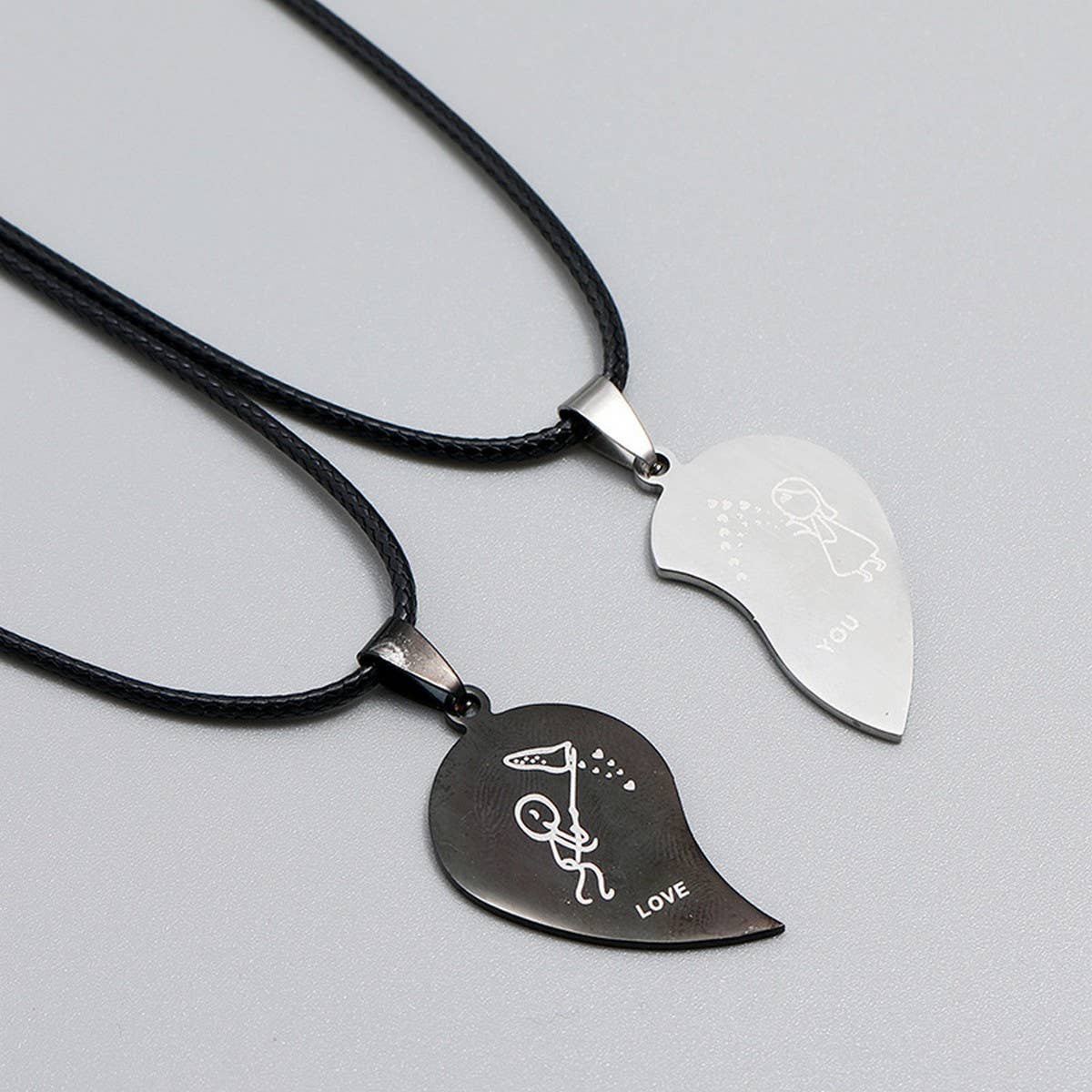 LOVE COUPLE TITANIUM STEEL NECKLACE_CWMM4608