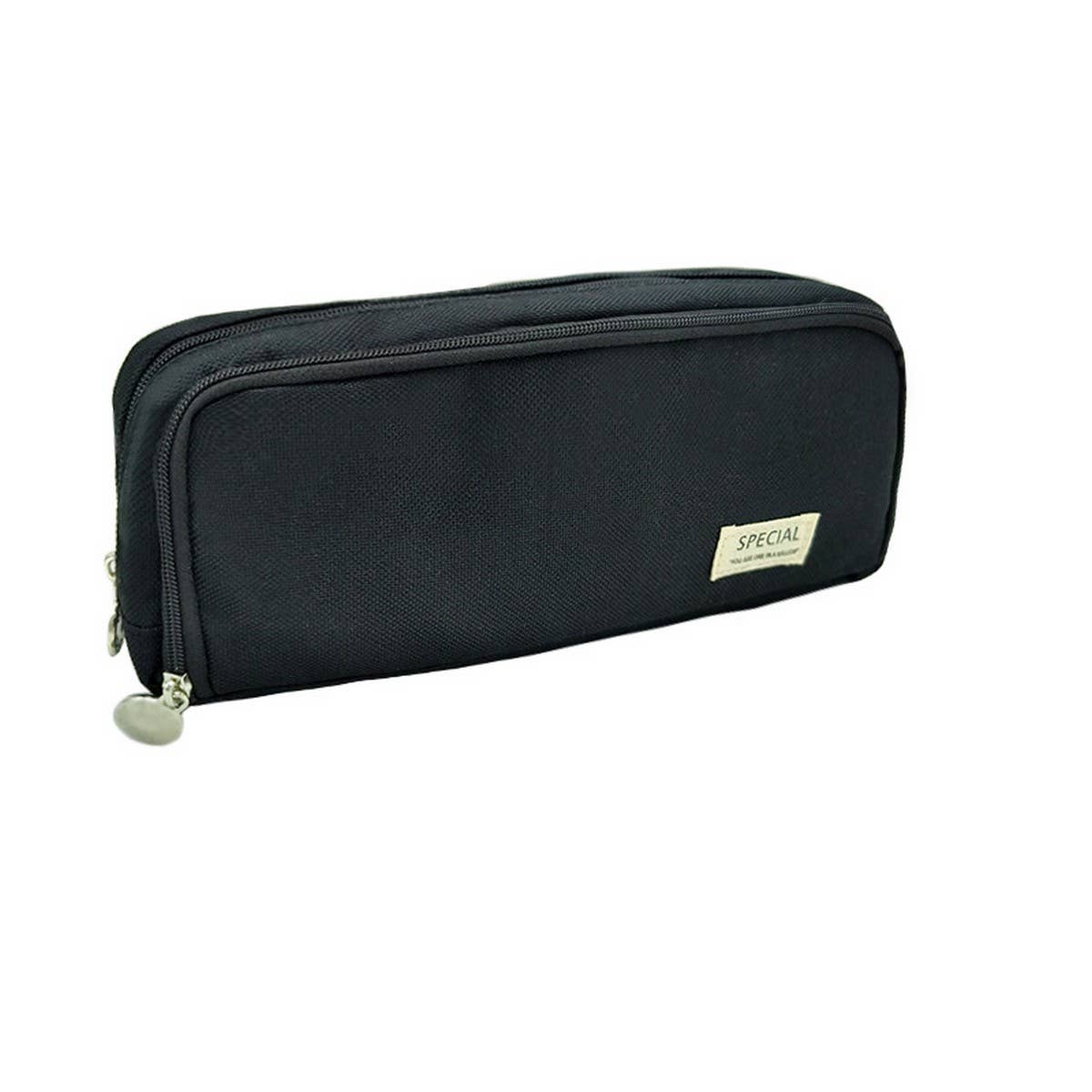 DOUBLE WINDOW SIMPLE CASUAL PENCIL POUCH_CWAB2804