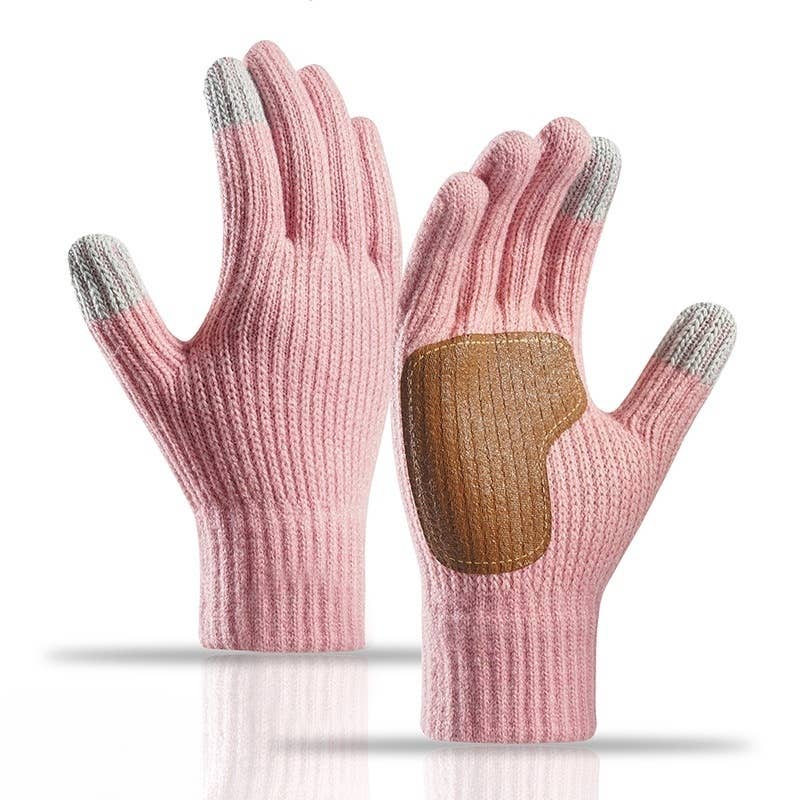 OUTDOOR KNIT GLOVES WINTER TOUCHSCREEN ANTI SLIP_CWAG0519