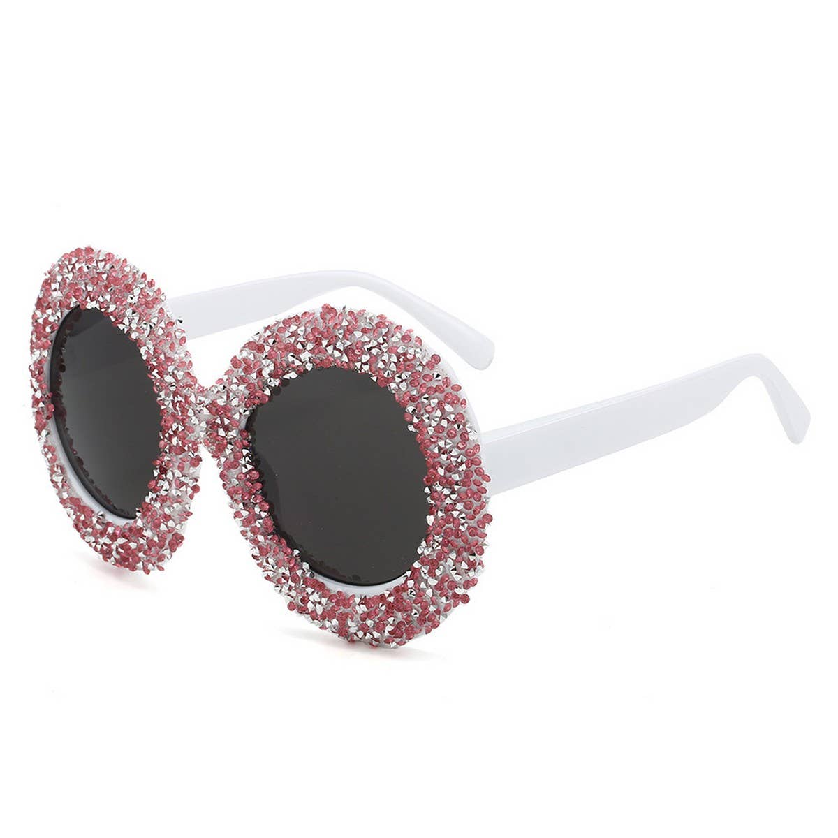 LARGE FRAME OVAL RHINESTONE SUNGLASSES_CWASG0840