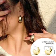 SIMPLE COMMA ROUND PERSONALITY SMOOTH EARRINGS_CWAJE1823