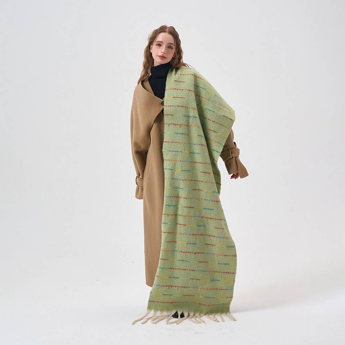 GRADIENT SOFT STRIPED SCARF FOR WINTER_CWASC2322