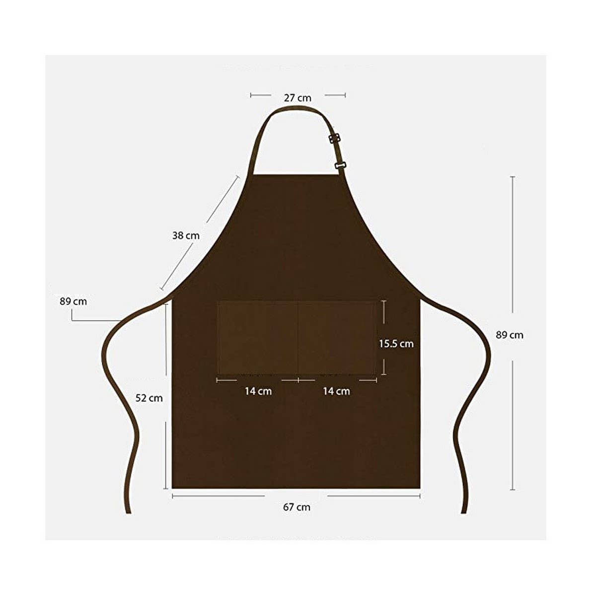 Cwmm1811_Work Anti-Fouling Household Apron With Pocket