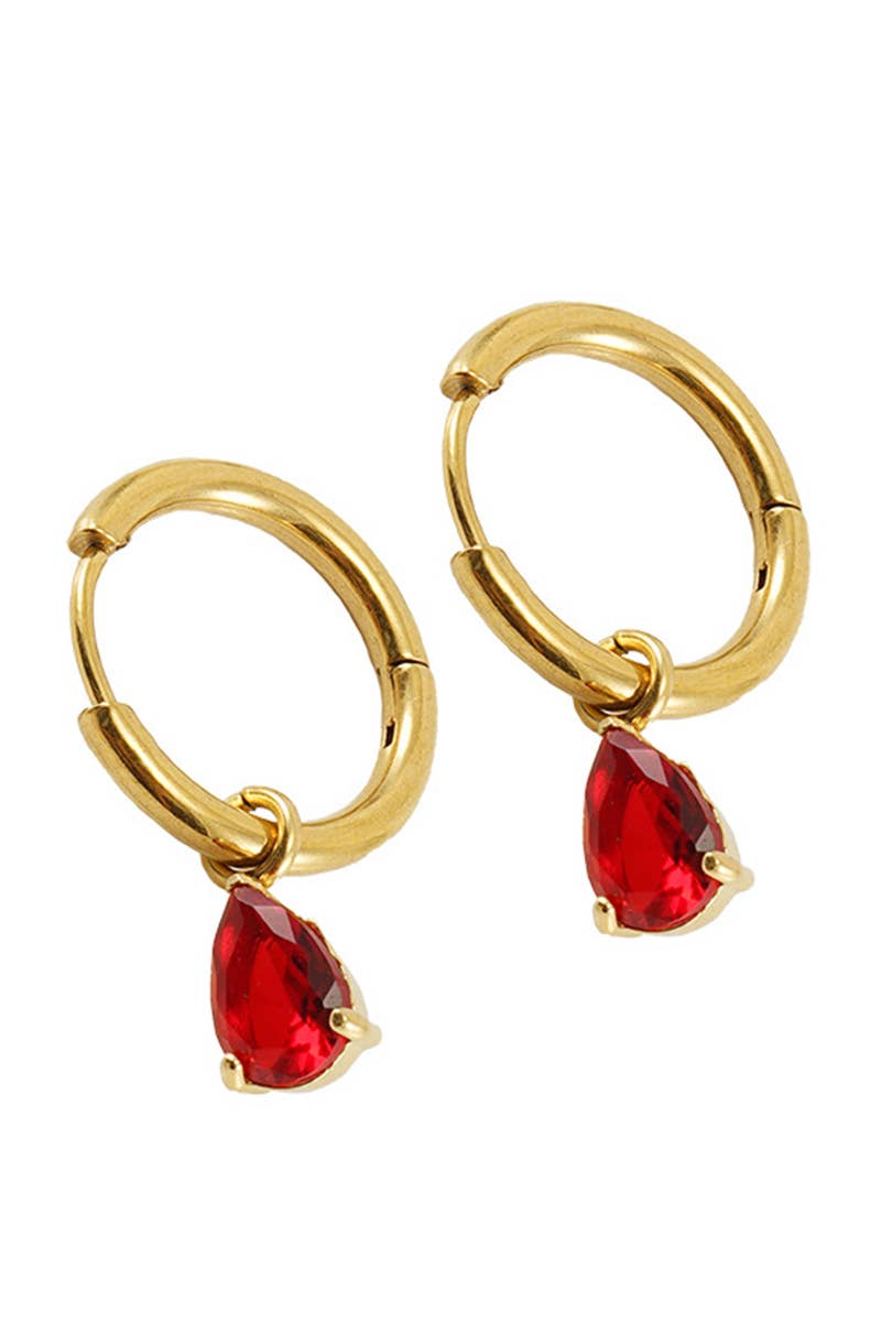 18K Gold Plated Stainless Steel Earrings_Cwaje0382