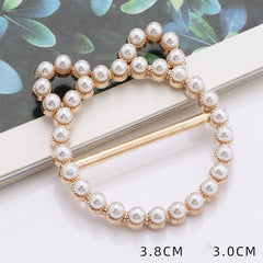 METAL CAT EARS PEARLS WITH DIAMONDS SCARF RING_CWMM2131