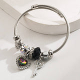 Trendy Elephant Heart Steel Bracelet For Couples_Cwmm8577