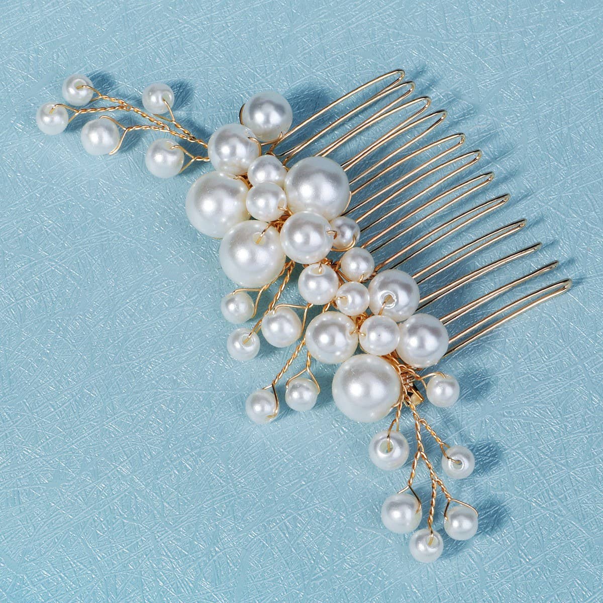 HANDMADE BRIDAL HAIR ACCESSORIES THREE PIECE SET_CWAHA2776