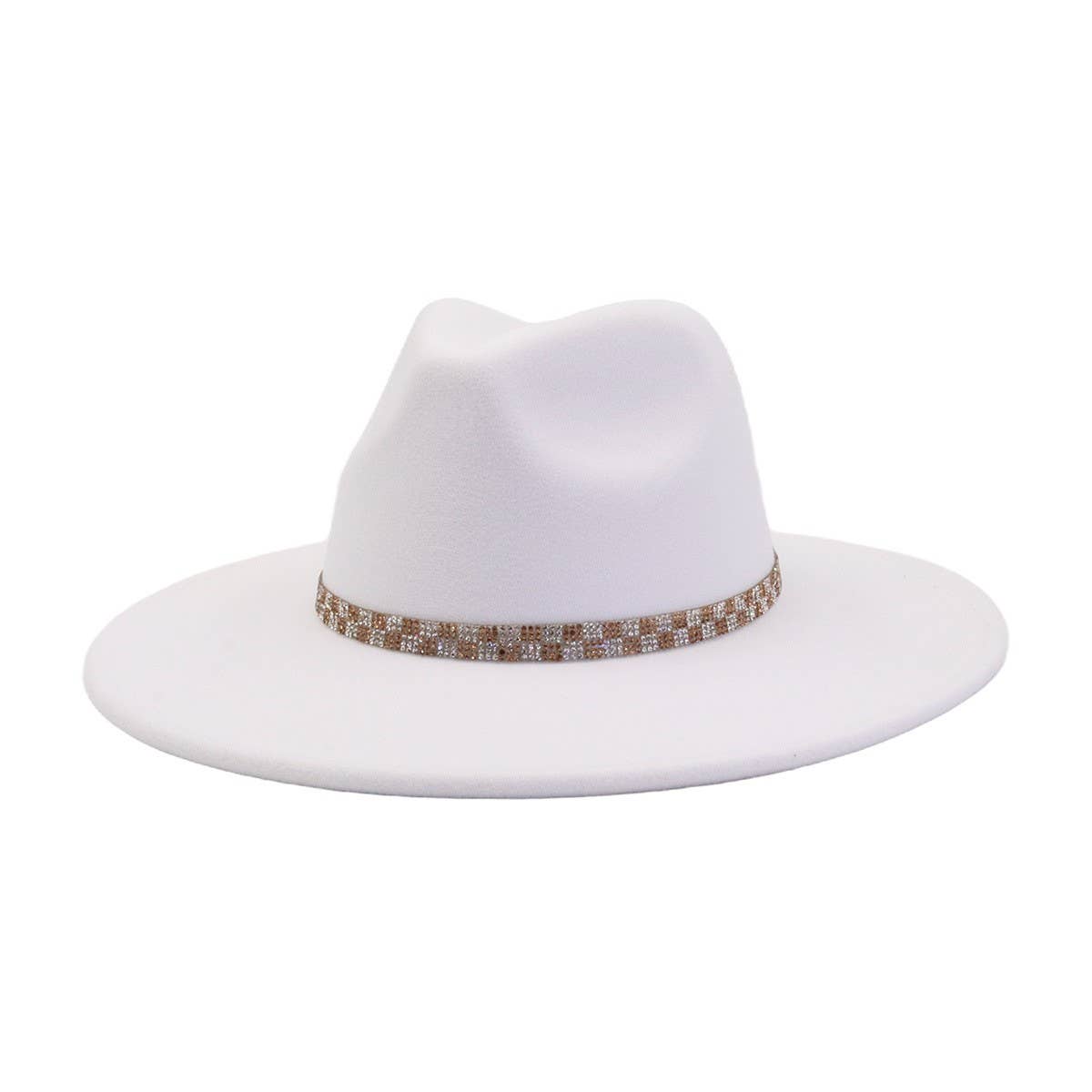 ETHNIC STYLE WOOL BLEND FEDORA HAT MEN WOMEN_CWAH04379