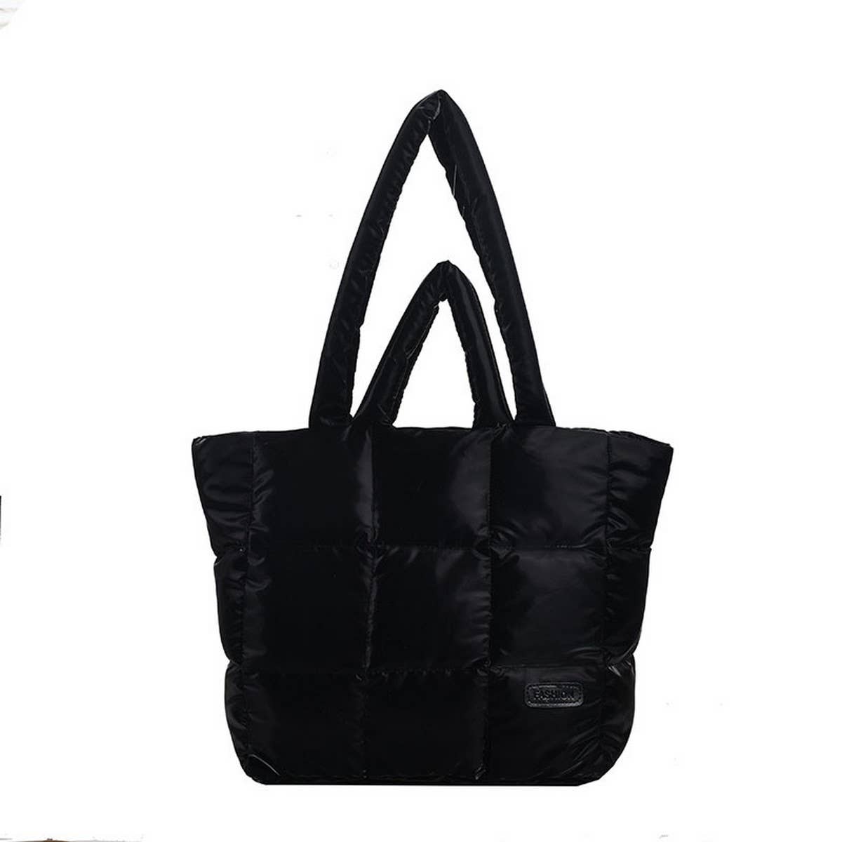 PUFFER TOTE BAG QUILTED LARGE SHOULDER BAG_CUAB00521