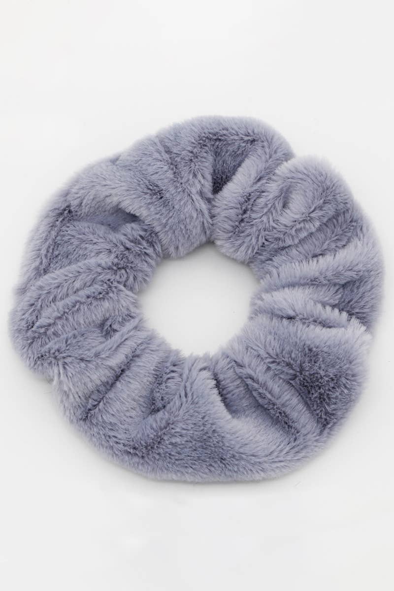 FLUFFY PLEATED SCRUNCHIE HAIR TIE_CWAHA0188