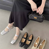 SWEET BOW MARY JANE BALLET LOW HEEL SHOES_CWSHF0144