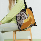 STUDENT CANVAS TOTE BAG SPACIOUS DESIGN_CWAB5138