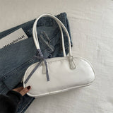 FASHION BUTTERFLY SIMPLE SOLID COLOR KNOT HANDBAG_CWAB3308