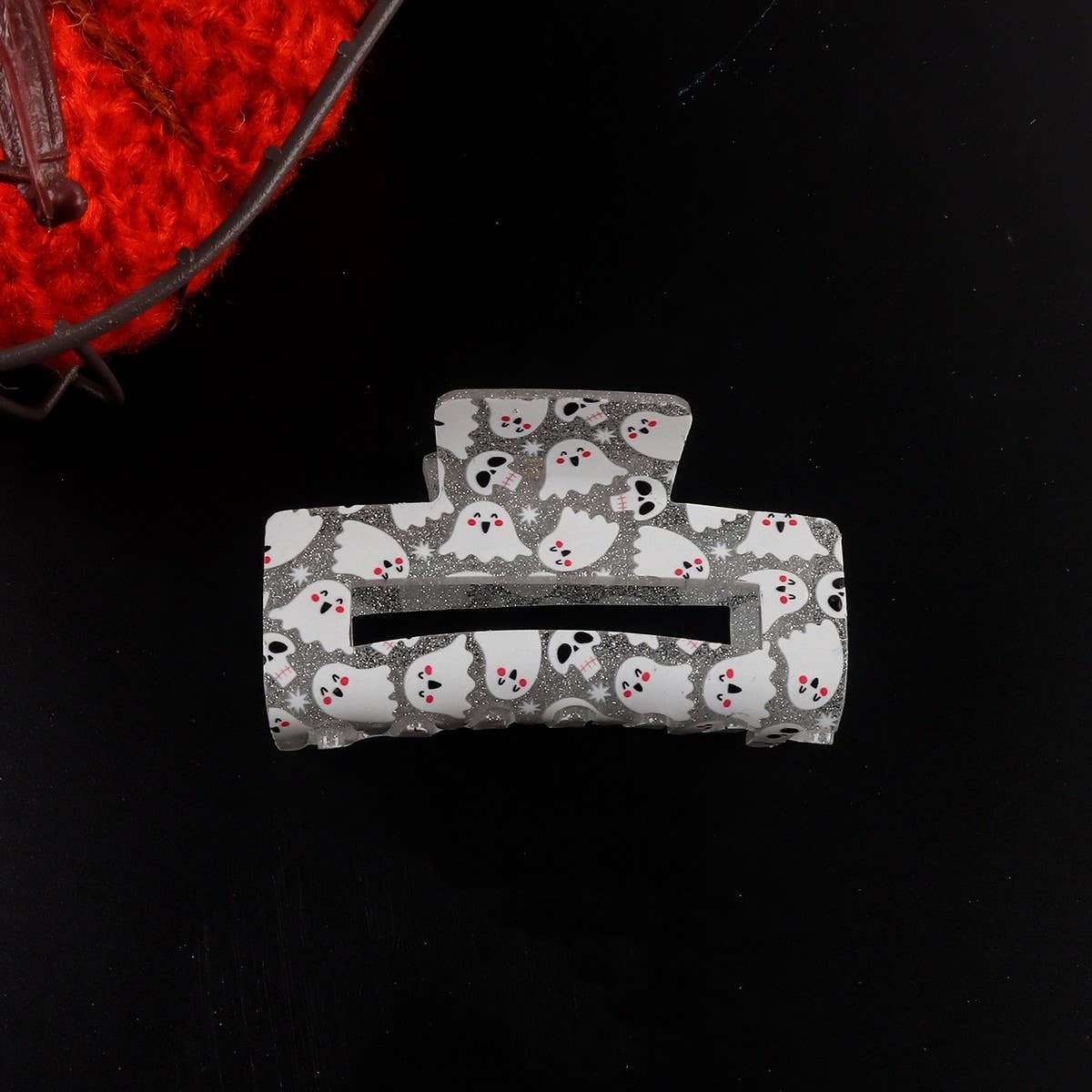 Cwaha1618_Halloween Fun Rectangle Hair Claw Clip