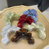 FRENCH ARCH HAIR CLAW BOW ACETATE CLIP_CWAHA2649