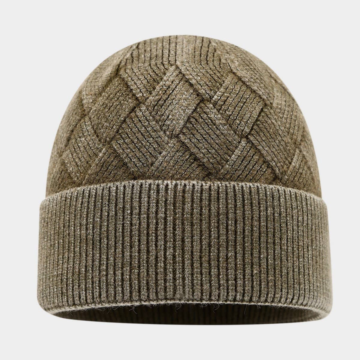 Winter Knit Beanie Hat Women Warm Ear Cover_Cwah04732