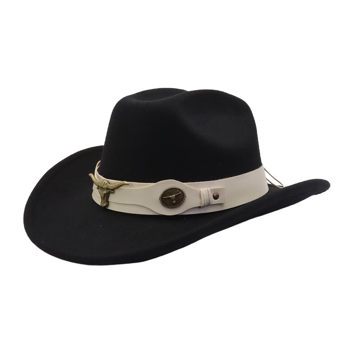 Unisex Wool Fedora Jazz Hat Western Ethnic Style_Cwah04427
