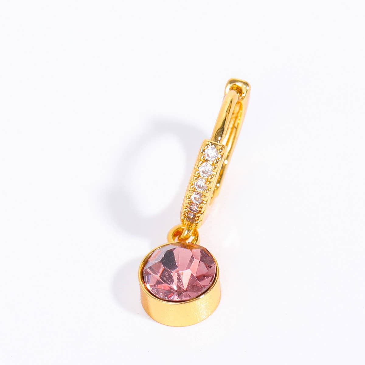 DECEMBER BIRTHSTONE DIAMOND ZIRCON STUD EARRINGS_CWAJE5079