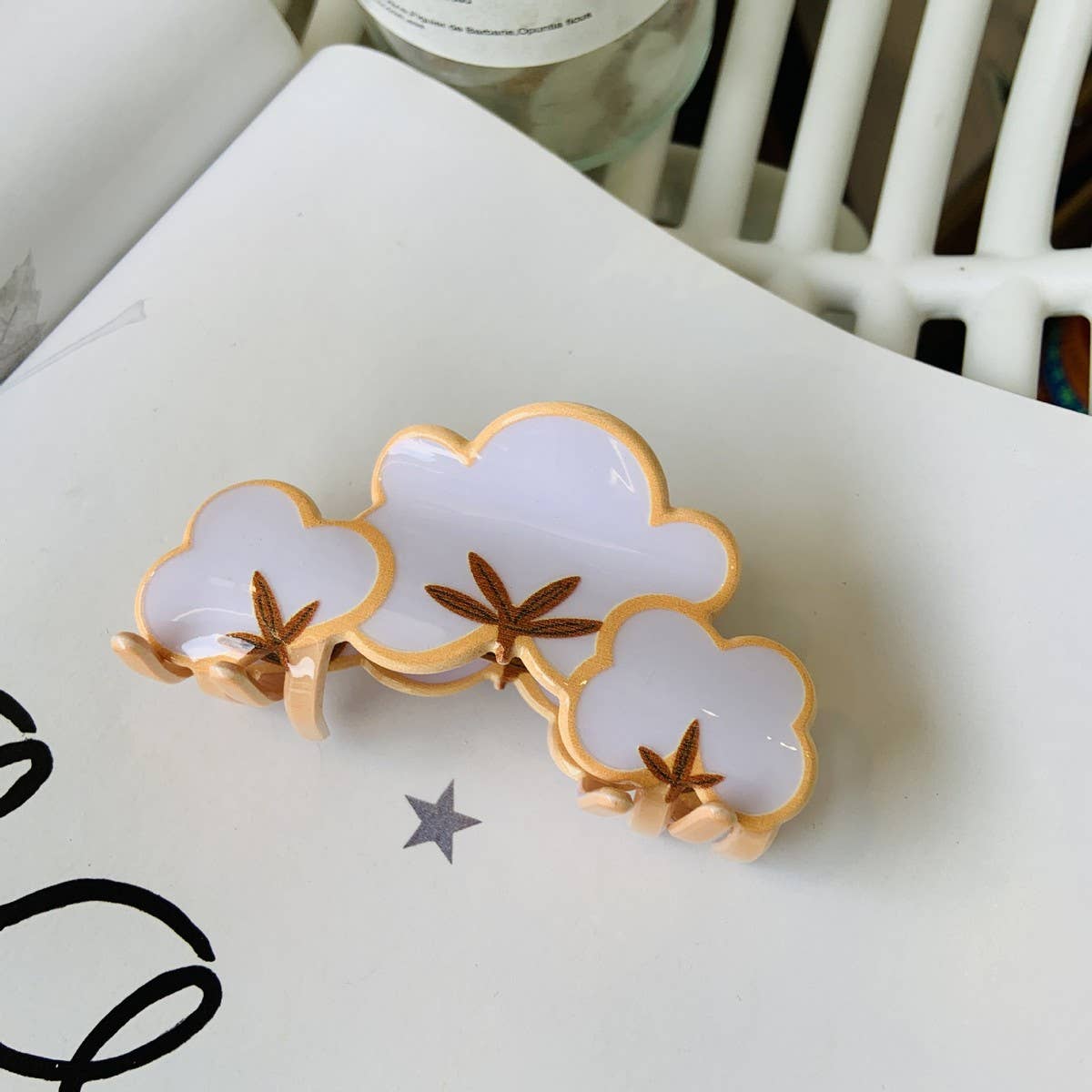 Cwaha4458_ Simple Cute Animal Shark Clip Hairpin