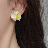 DOPAMINE ATMOSPHERE SWEET FLOWER EARRINGS_CWAJE2170