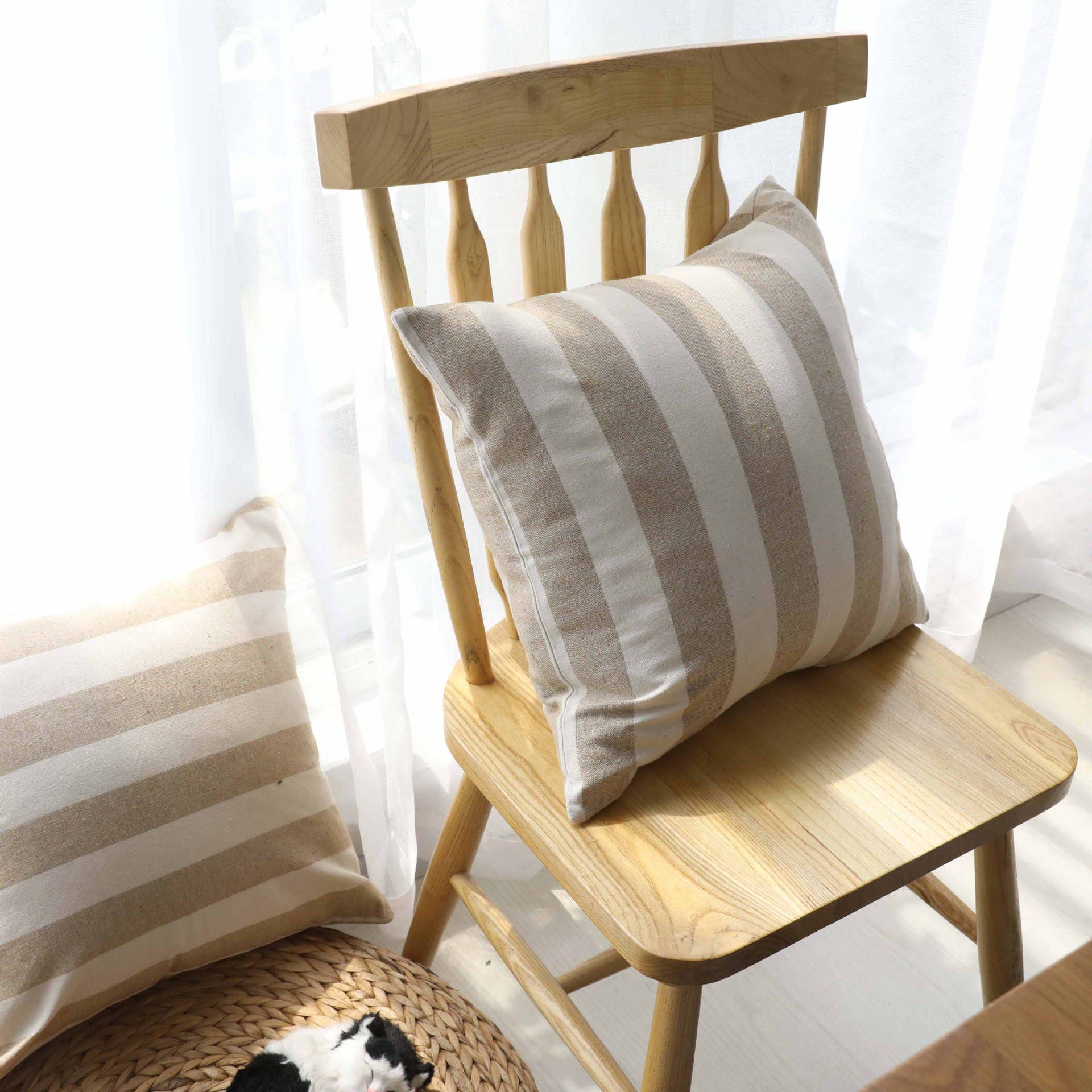 STRIPE PATTERN COSY PILLOW COVER CASE_CWMM0023