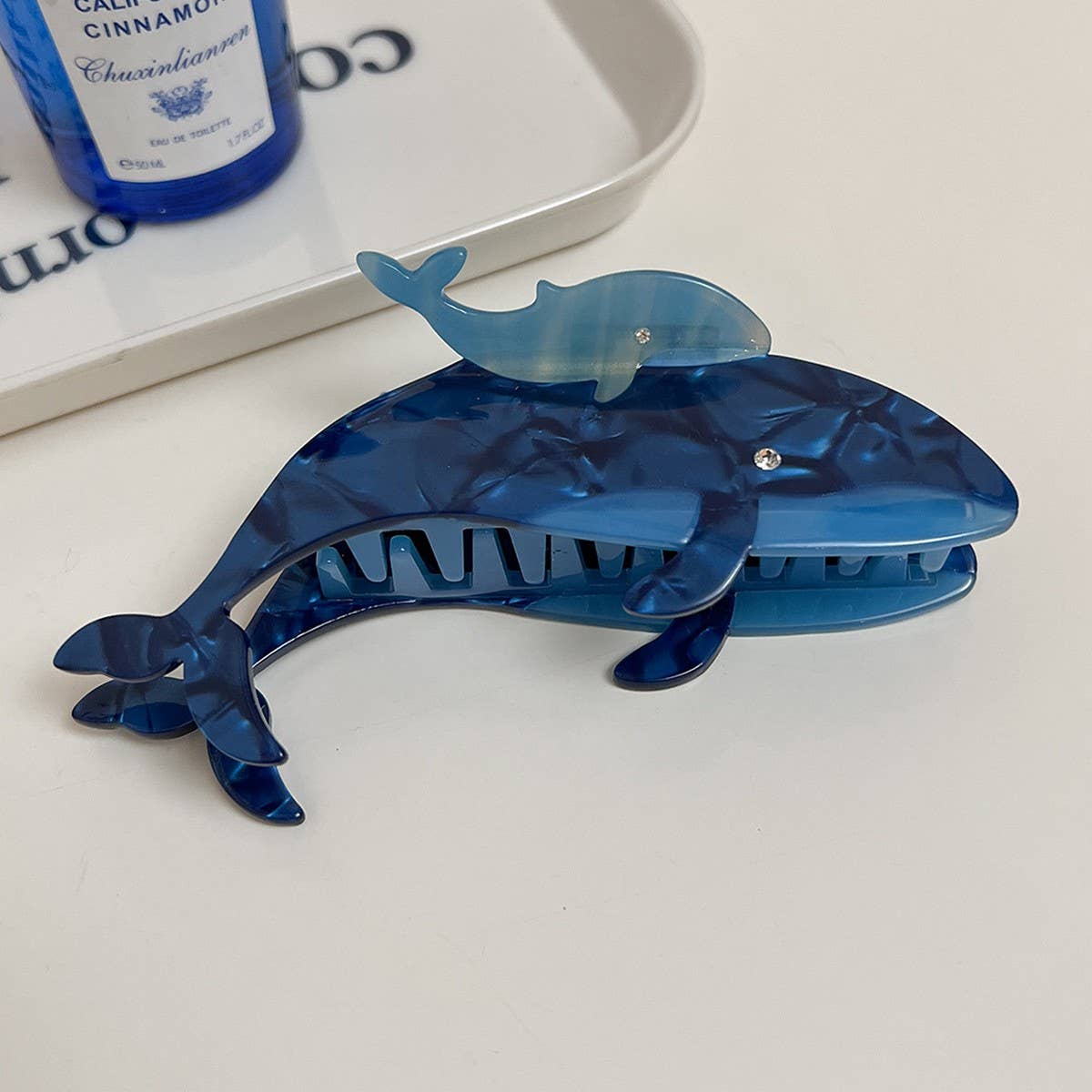 OCEAN ANIMAL ACETATE CLAW CLIP SHARK WHALE_CWAHA5703