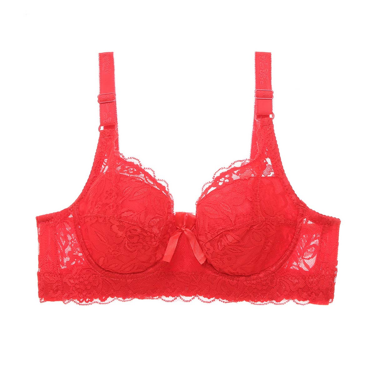 Women Plus Lace Adjustable Bra_Cwmu0061