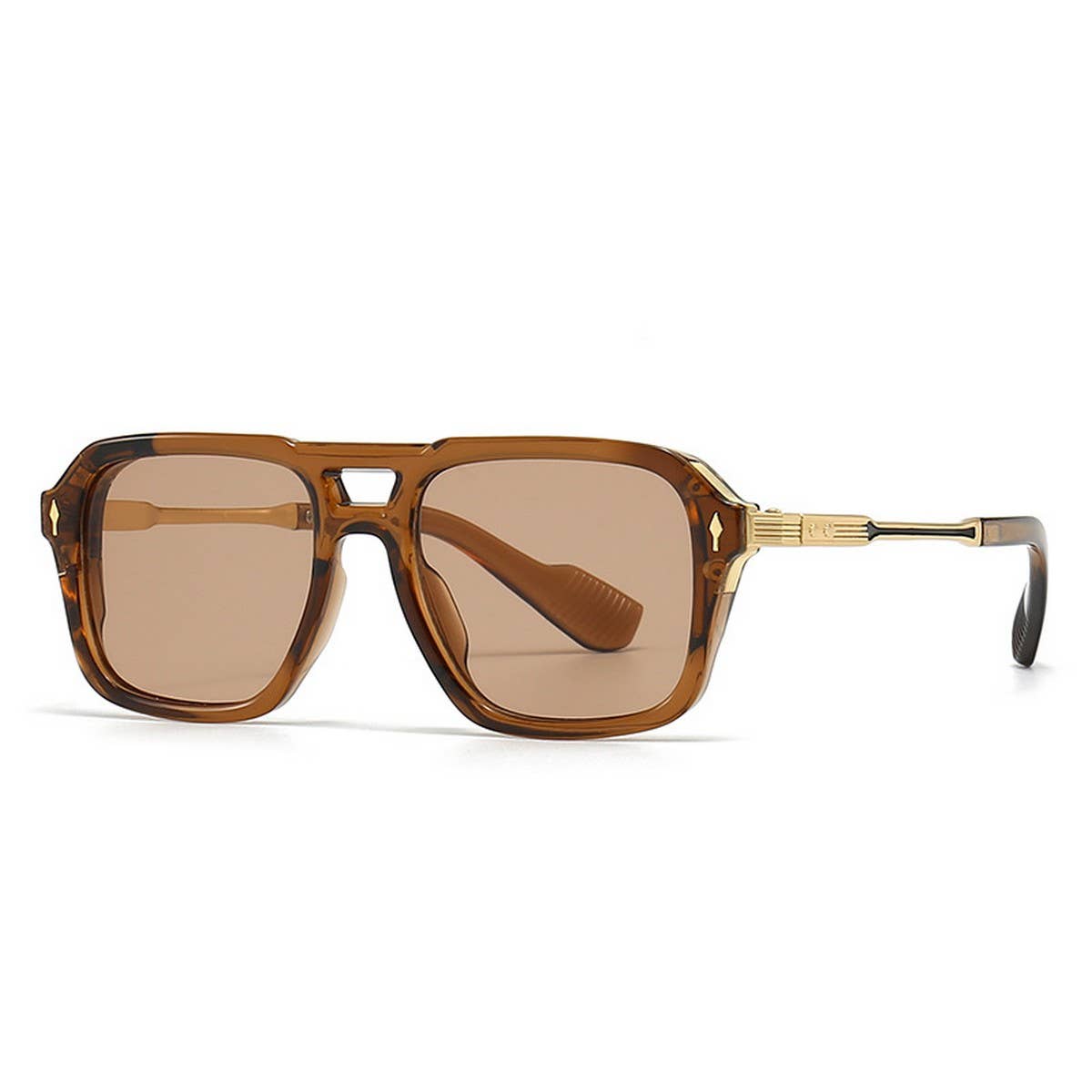 NEW RETRO DOUBLE BEAM SQUARE FRAME SUNGLASSES_CWASG0448