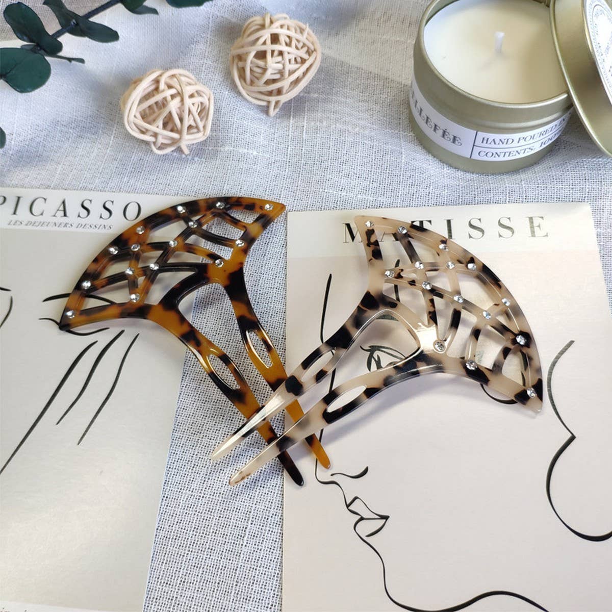 RETRO ETHNIC FAN SHAPED COMB BACK HEAD HAIR FORK_CWAHA4219