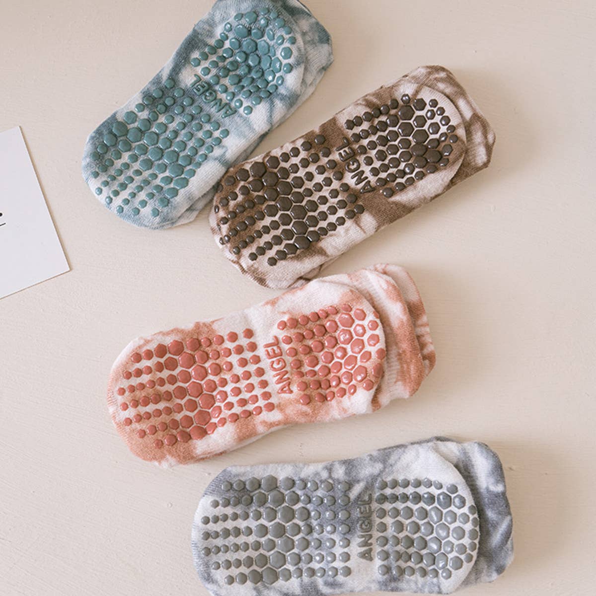 Women Yoga Anti-Slip Tie-Dyed Sports Socks_Cwms0245