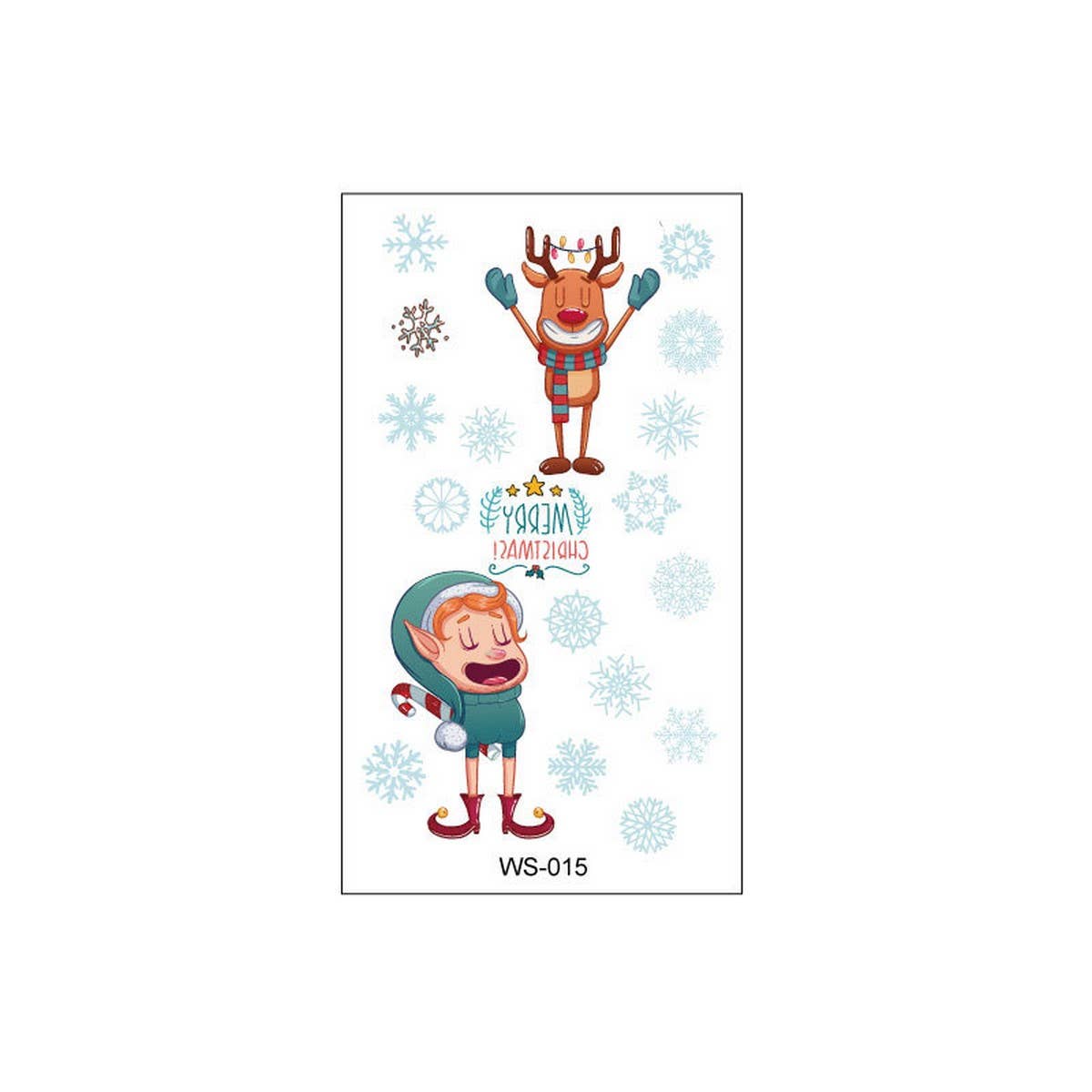 KIDS CHRISTMAS CANDLE TATTOOS FOR HOLIDAY PARTY_CWMM8261