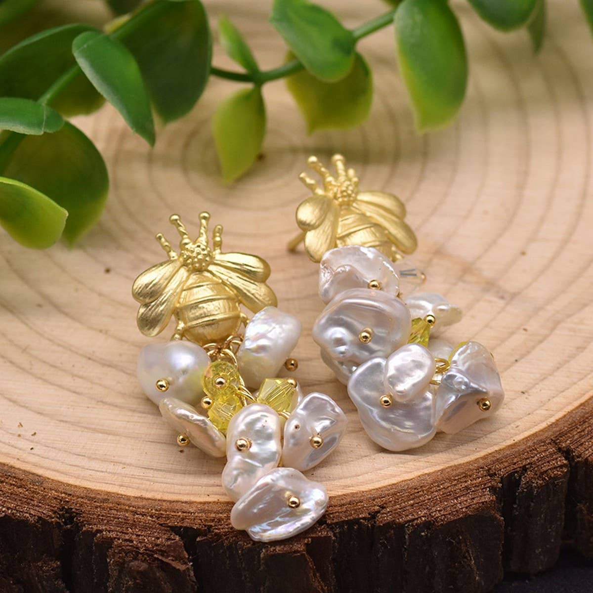 PREMIUM VINTAGE NATURAL FRESHWATER PEARL EARRINGS_CWAJE3769