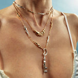 FASHION CREATIVE GOLD PLATED PENDANT NECKLACE_CWMM5332