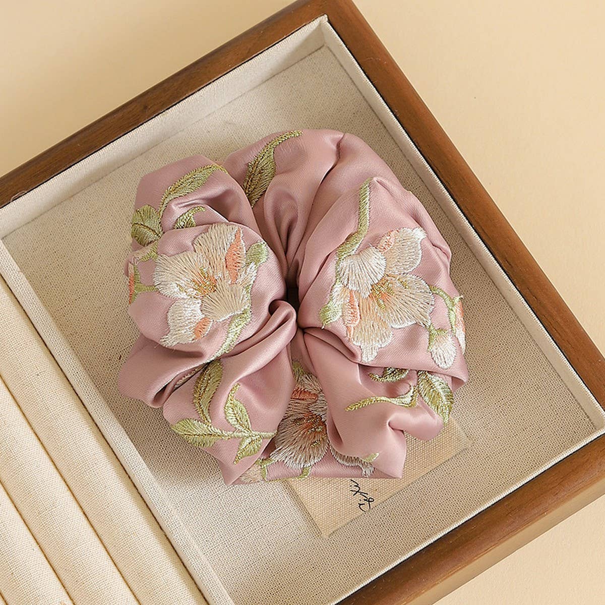 CHERRY BLOSSOM EMBROIDERED HAIR TIE FOR HANFU_CWAHA5411