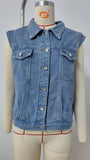 Washed Cowboy Vest With Waistcoat