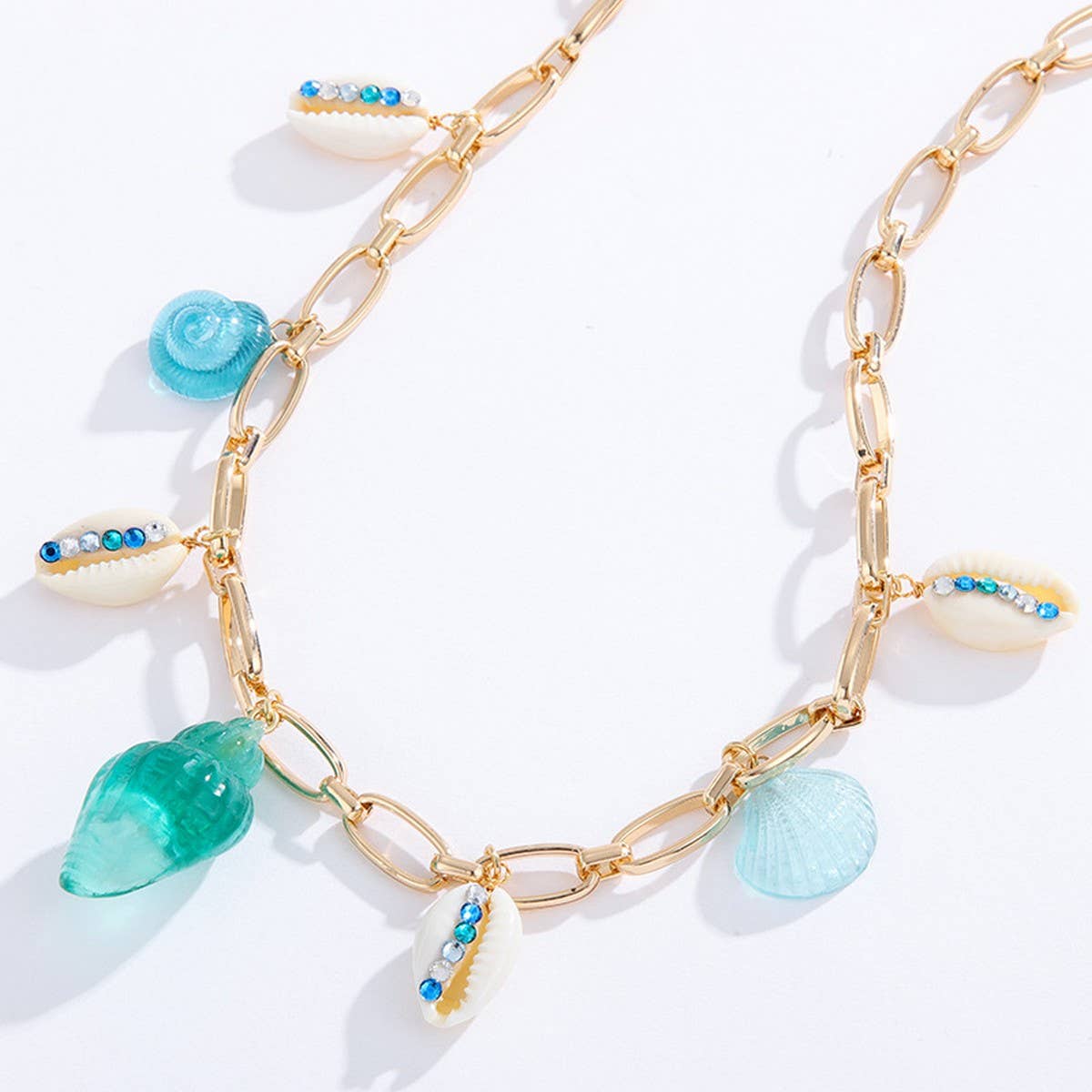 SUMMER ALL MATCH HOLIDAY NECKLACE AND EARRINGS SET_CWAJE2925