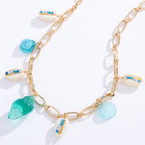 SUMMER ALL MATCH HOLIDAY NECKLACE AND EARRINGS SET_CWAJE2925