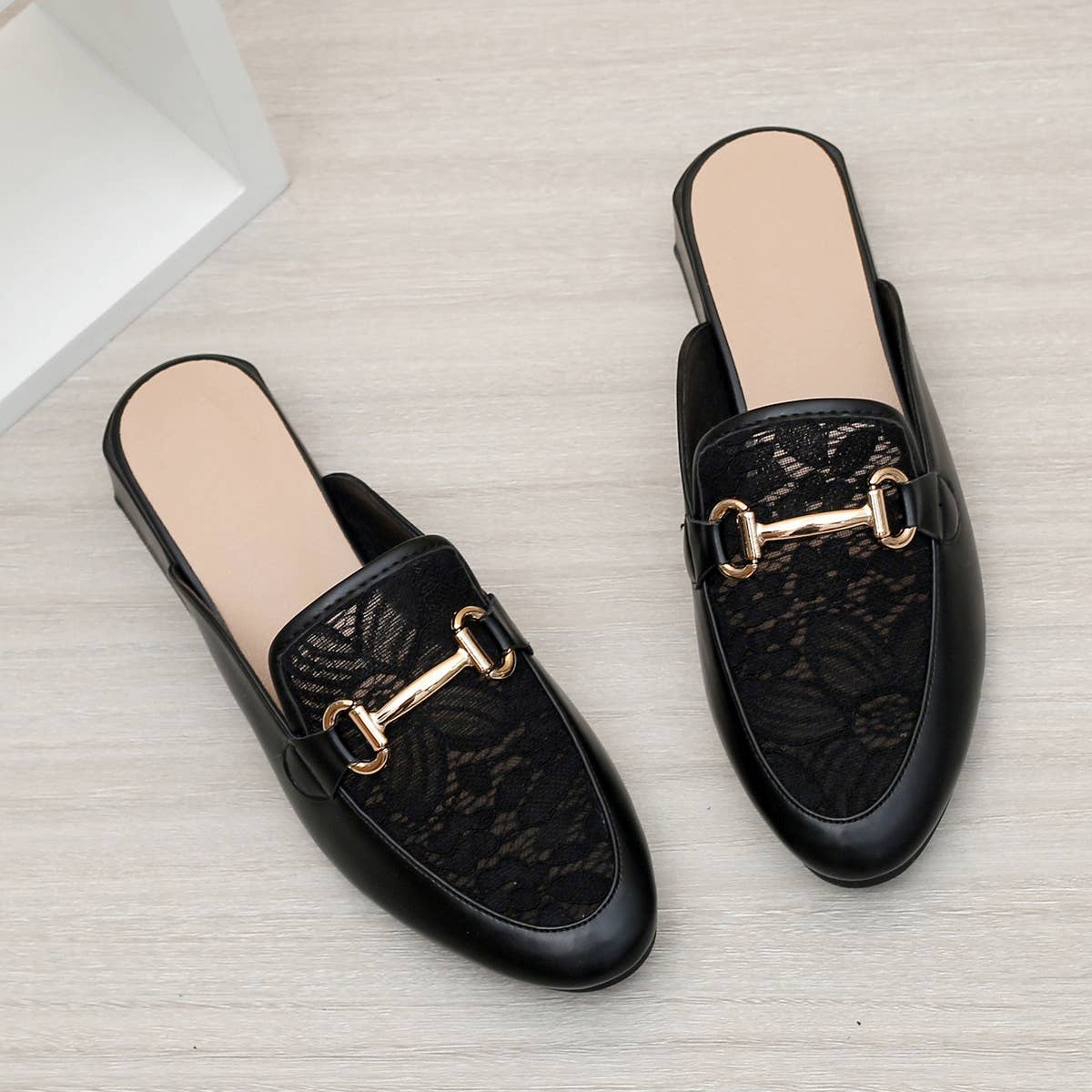 MEDIUM HEEL CASUAL THICK HEEL HALF SLIPPERS MULES_CWSHF0047