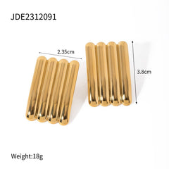 SIMPLE PERSONALITY HIGH END 18K GOLD EARRINGS_CWMM2351