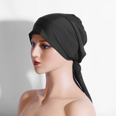 ARC SHAPED TWO TAIL CLASSIC ETHNIC HEADSCARF_CWASC2446
