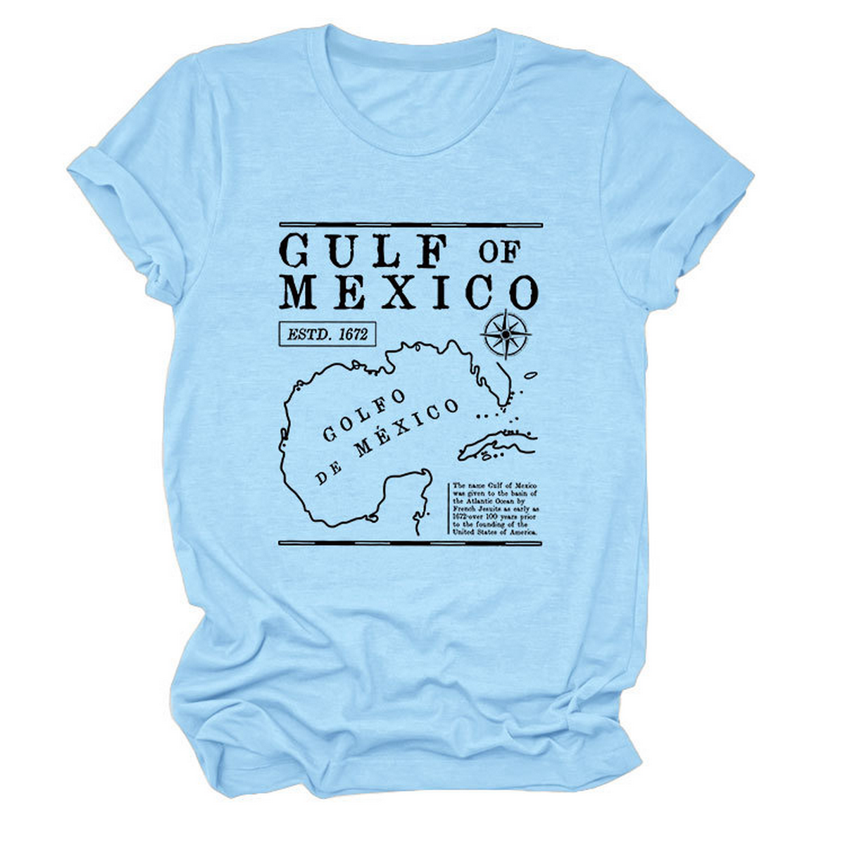 GULF OF MEXICO ESTD TEE SOFT COMFORT T SHIRT_CWTTSL0489