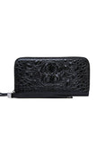 TEXTURE CROCODILE PATTERN LONG WALLET_CUAB0064