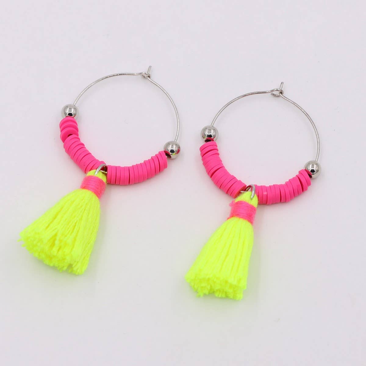 BOHEMIAN STYLE WOMENS COLORFUL TASSEL EARRINGS_CWMM3558