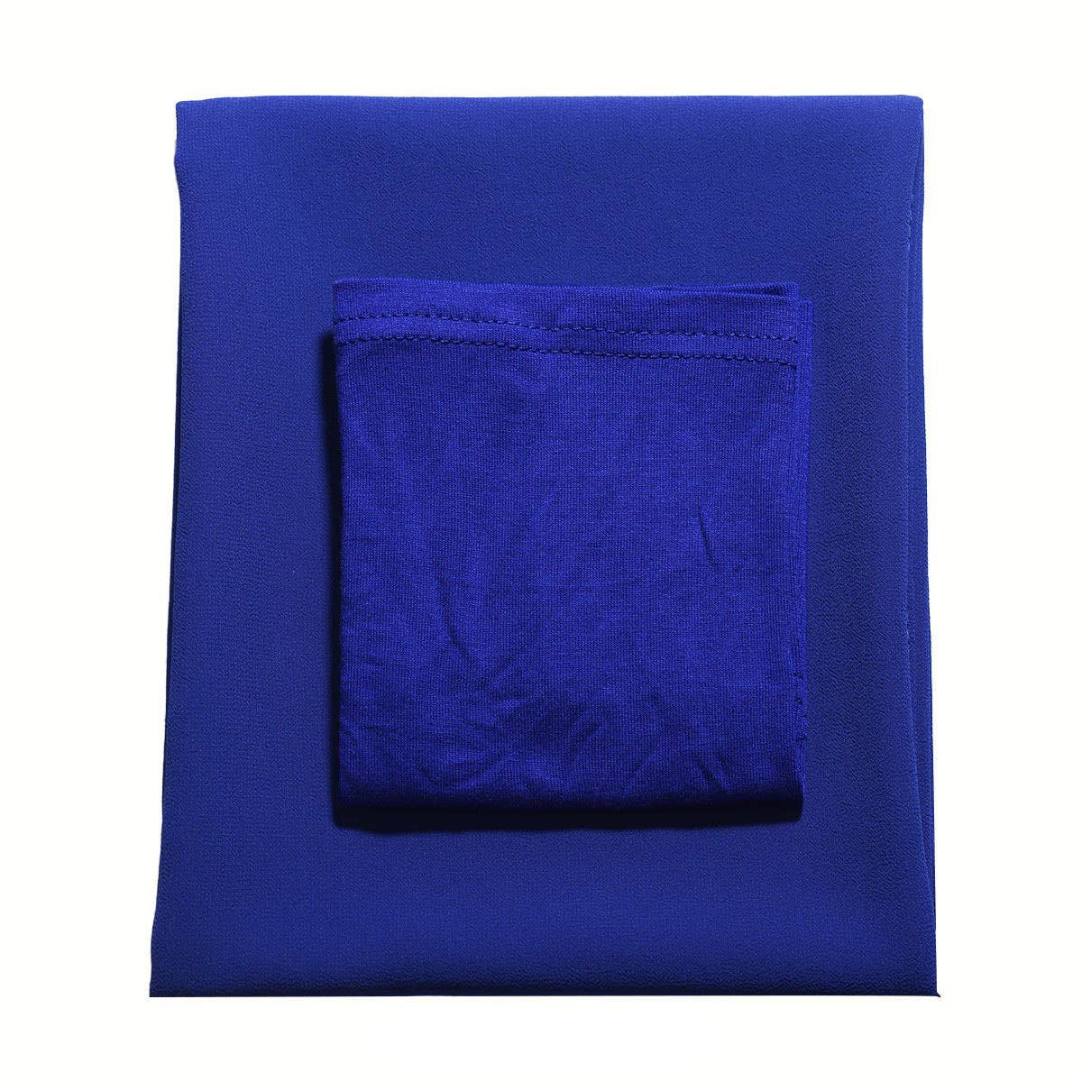 CHIFFON SHAWL HEADSCARF TWO PIECE SET_CWASC2431