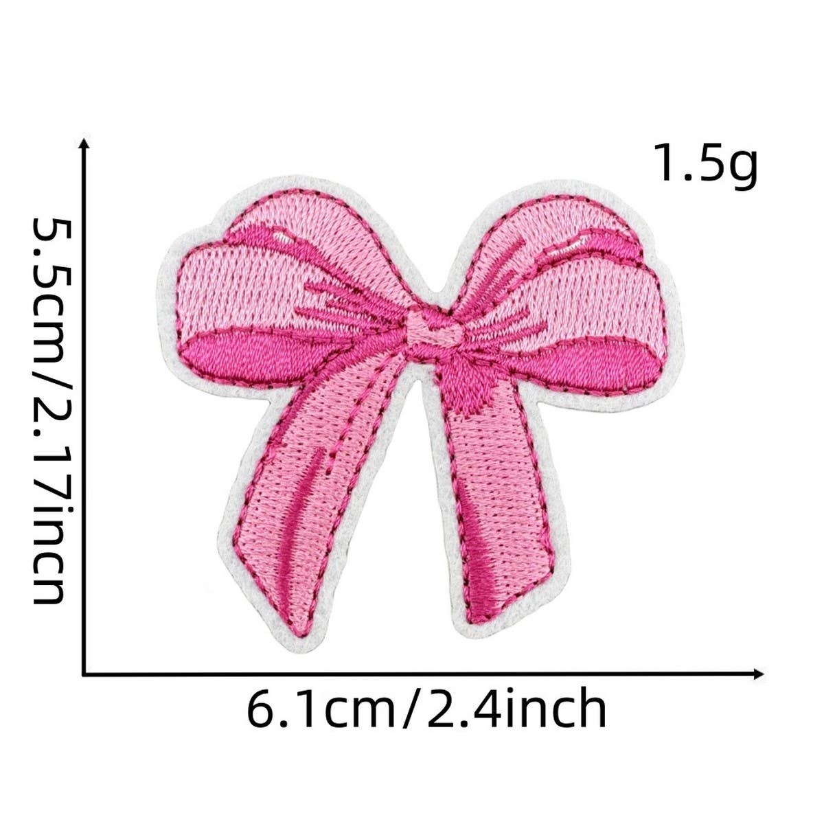 NEW PINK BOW SERIES EMBROIDERED PATCHES_CWMM4019