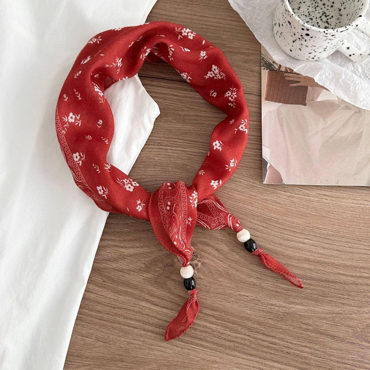 Women'S Bohemian Beaded Scarf Shaw_Cwasc02979