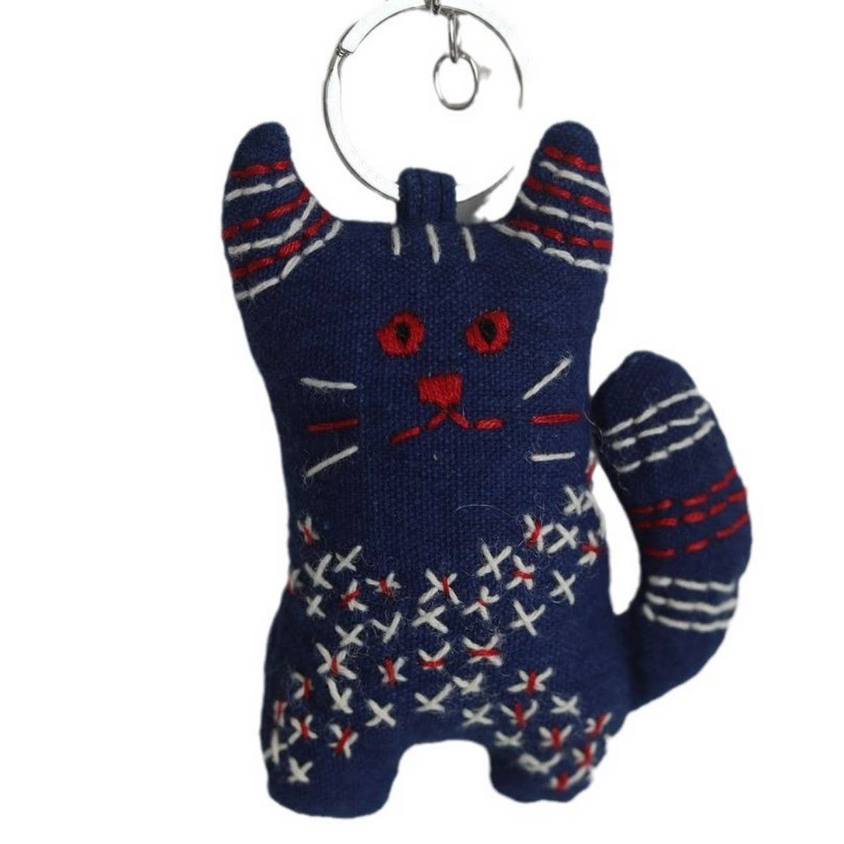 HAND EMBROIDERED STARRY CAT PLUSH CHARM_CWMM6012